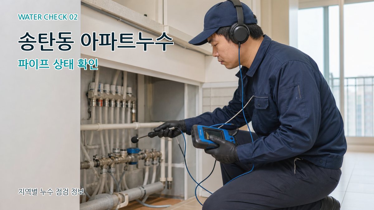 송탄동 화장실누수 누수탐지 이미지