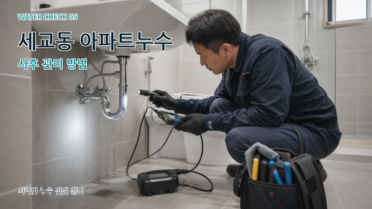 세교동 누수공사 누수탐지 이미지