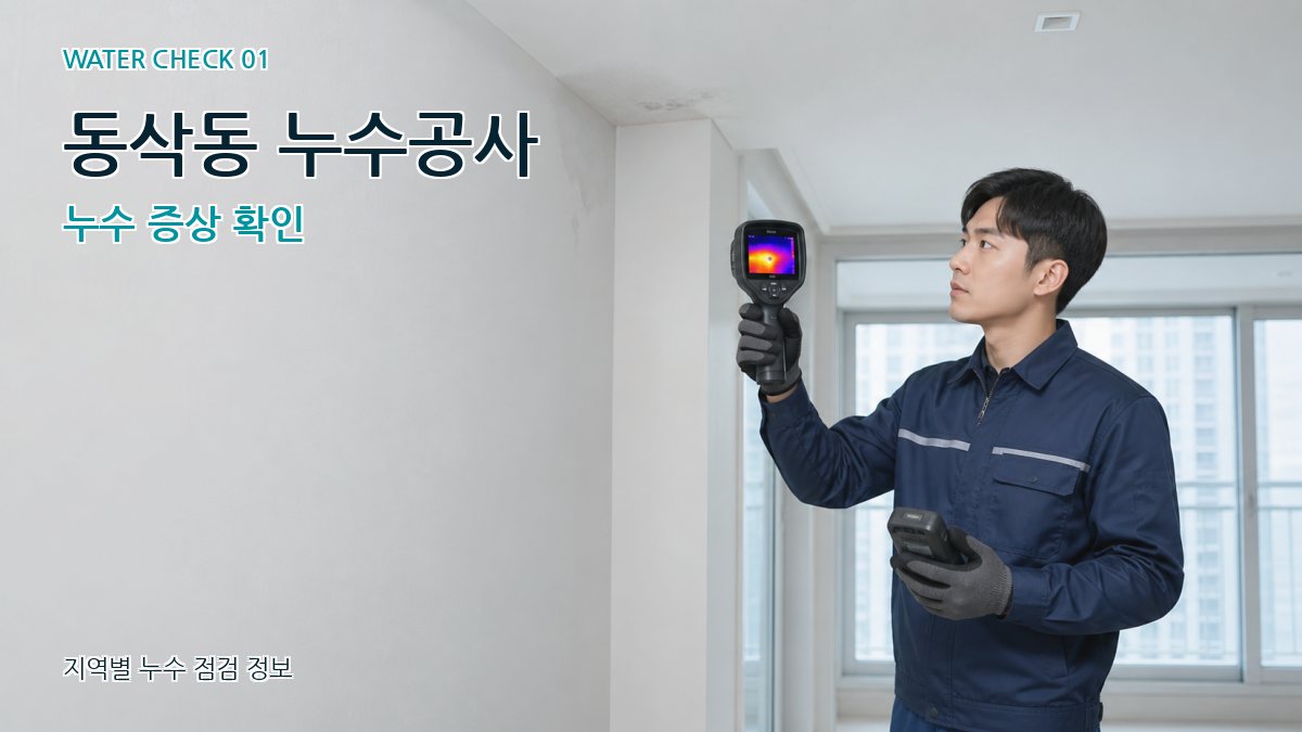 동삭동 아파트누수 누수탐지 이미지