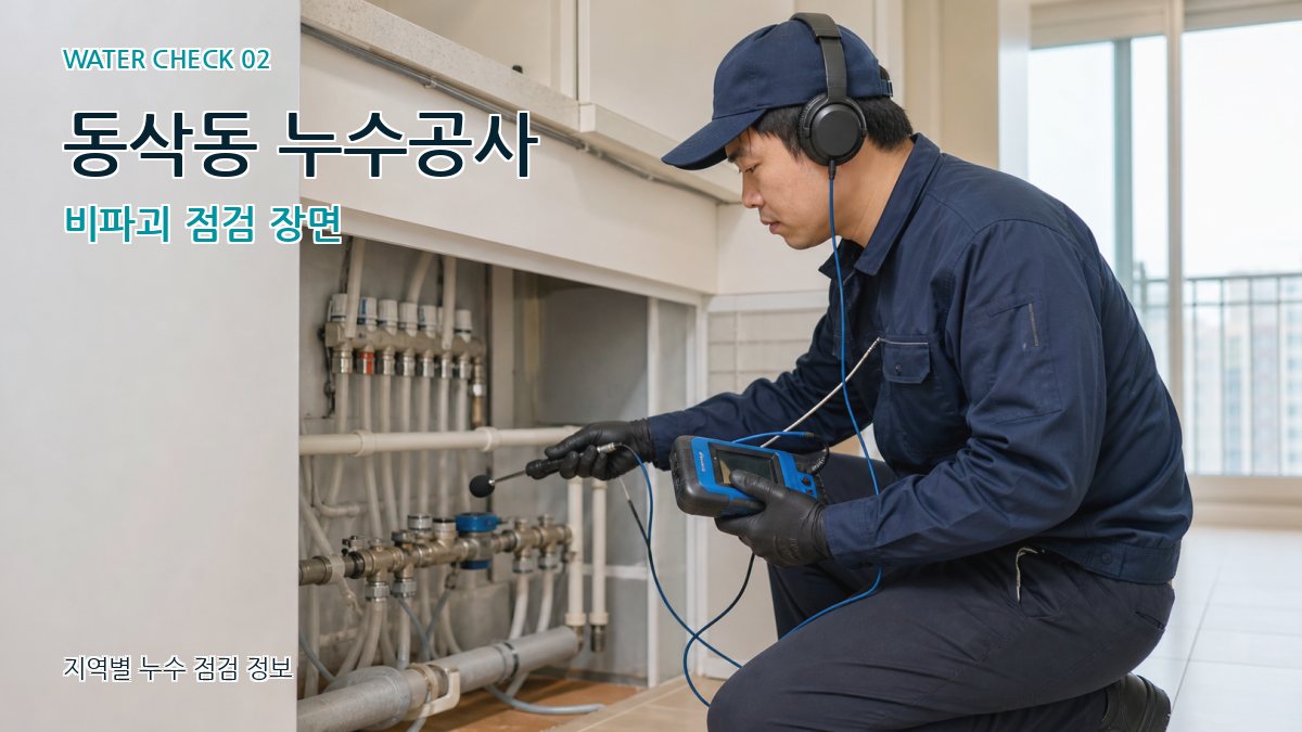동삭동 화장실누수 누수탐지 이미지