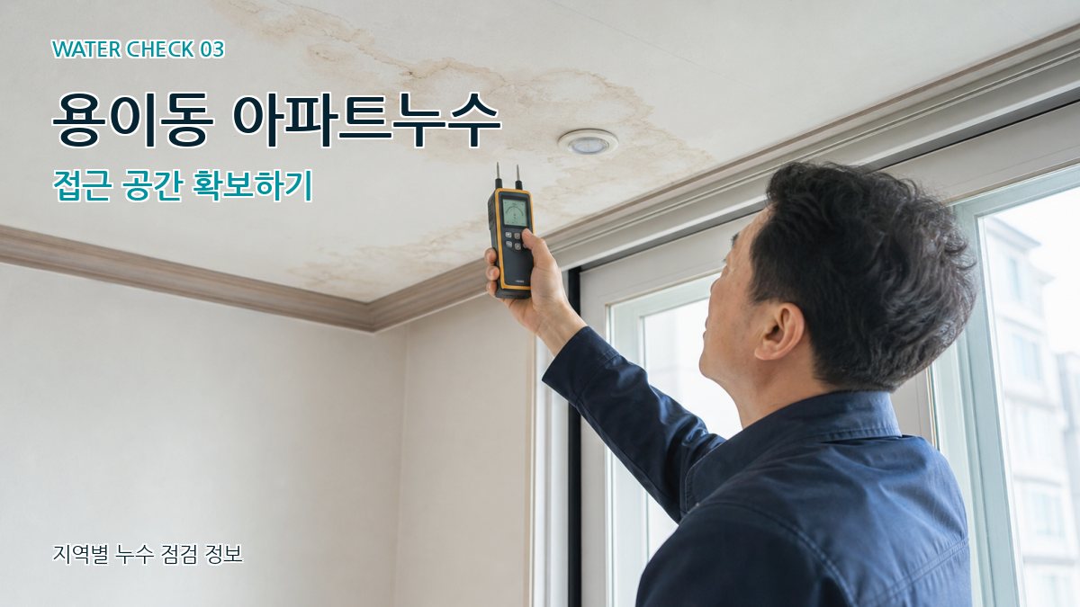 용이동 천장누수 누수탐지 이미지