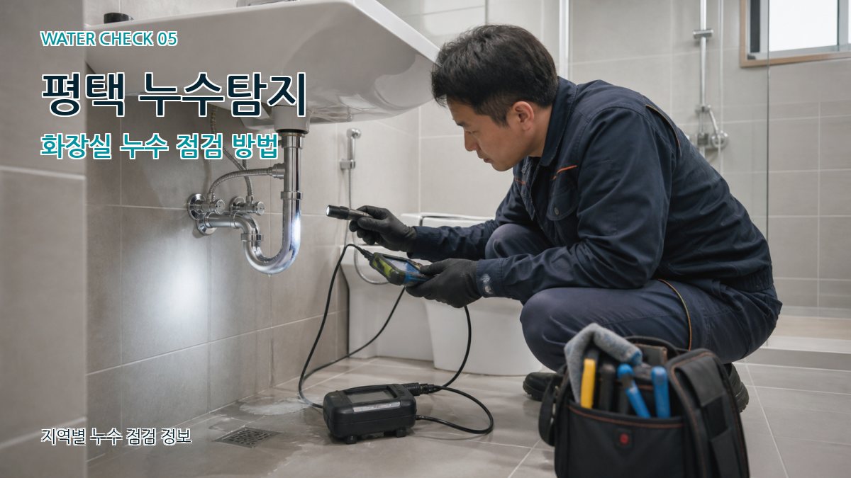 고덕동 누수공사 누수탐지 이미지