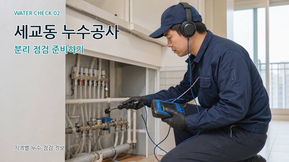 세교동 화장실누수 누수탐지 이미지