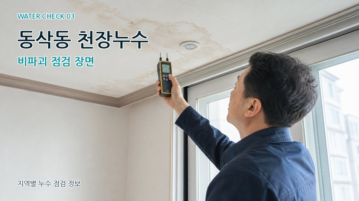 동삭동 천장누수 누수탐지 이미지