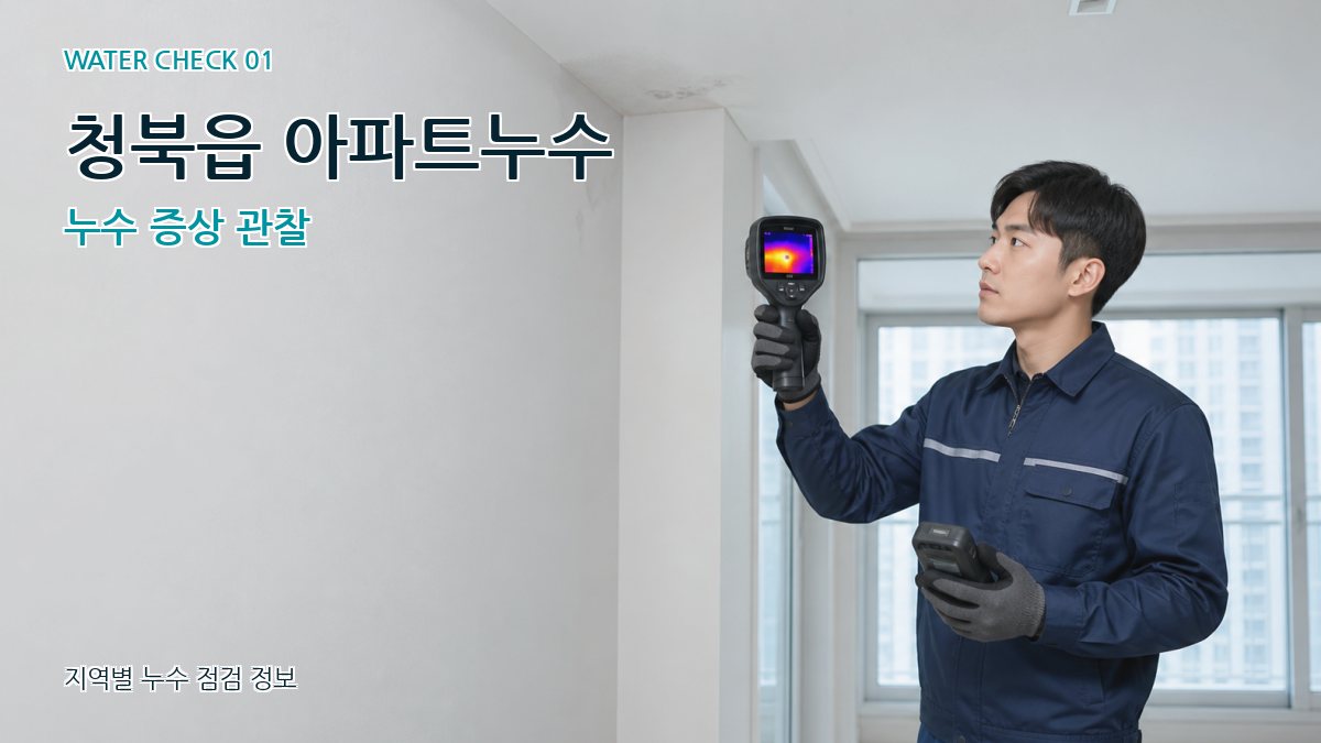 청북읍 아파트누수 누수탐지 이미지