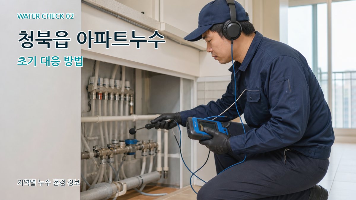 청북읍 화장실누수 누수탐지 이미지
