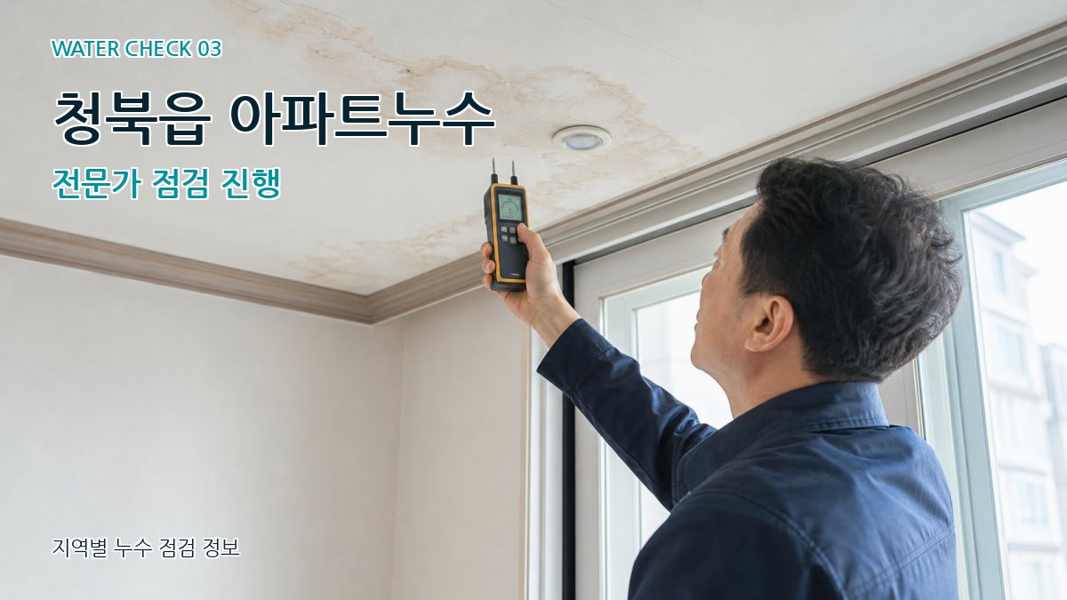 청북읍 천장누수 누수탐지 이미지
