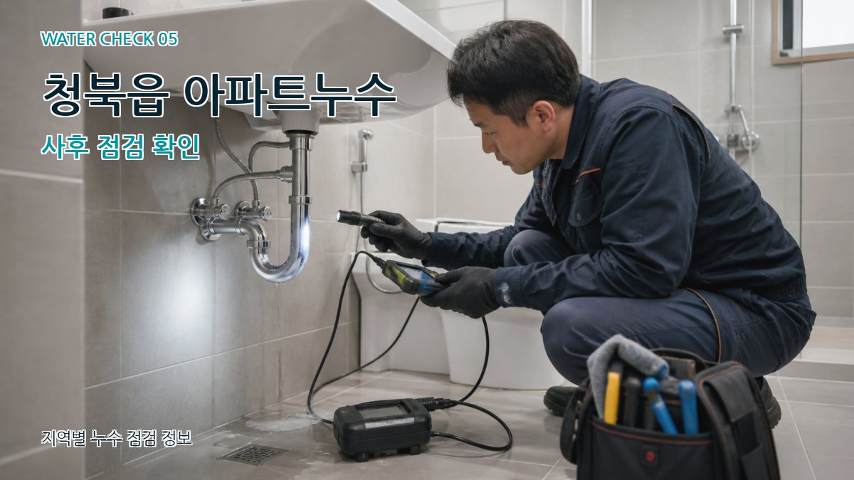 청북읍 누수공사 누수탐지 이미지