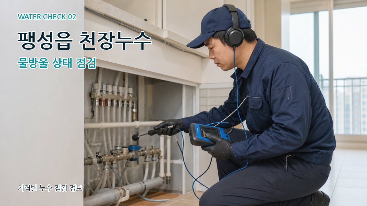 팽성읍 화장실누수 누수탐지 이미지