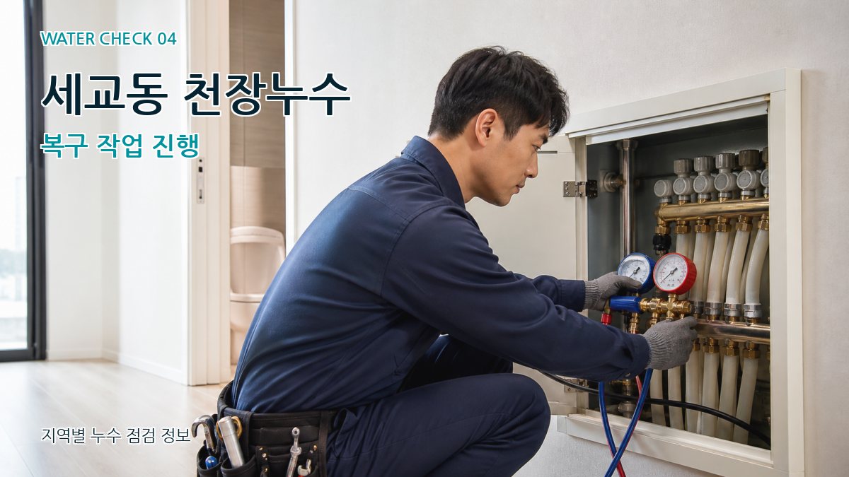 세교동 누수탐지 누수탐지 이미지