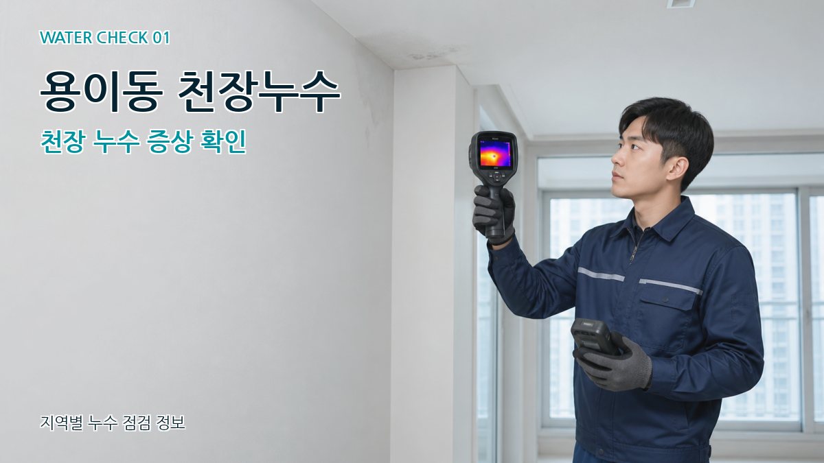 용이동 아파트누수 누수탐지 이미지