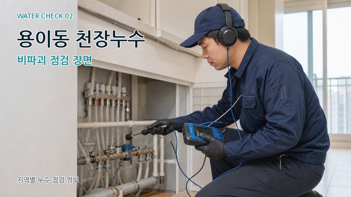 용이동 화장실누수 누수탐지 이미지