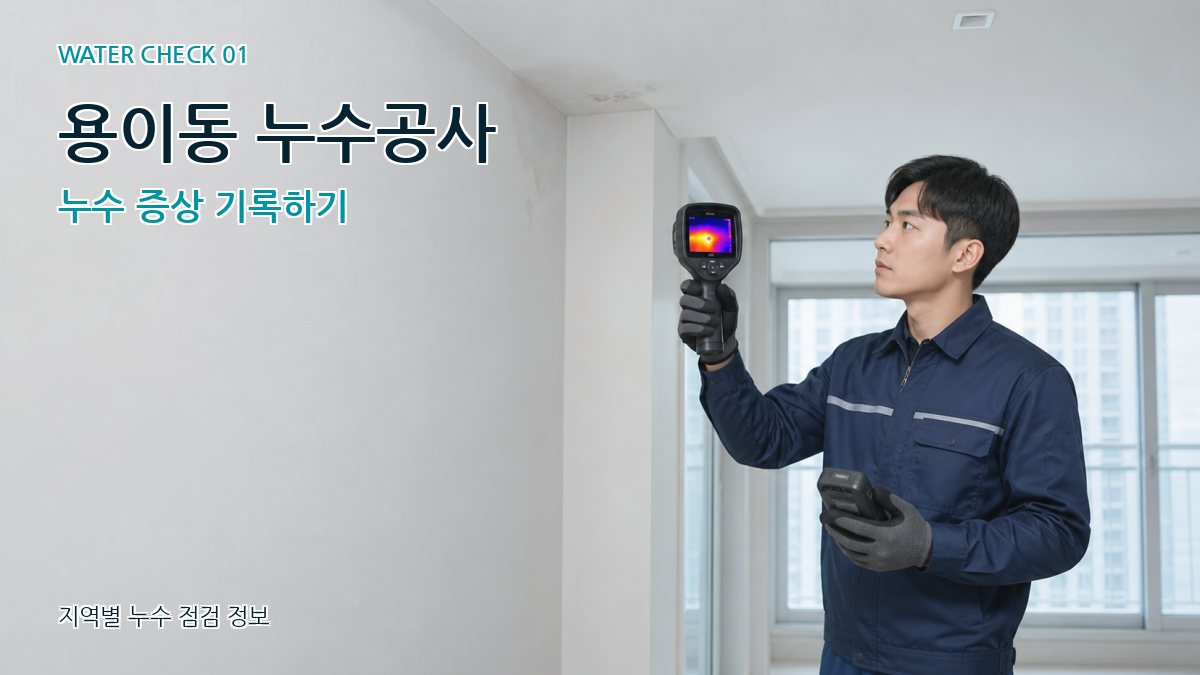 용이동 아파트누수 누수탐지 이미지