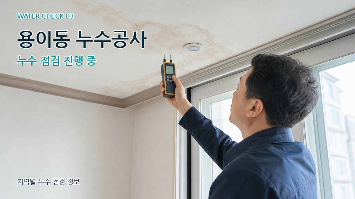 용이동 천장누수 누수탐지 이미지