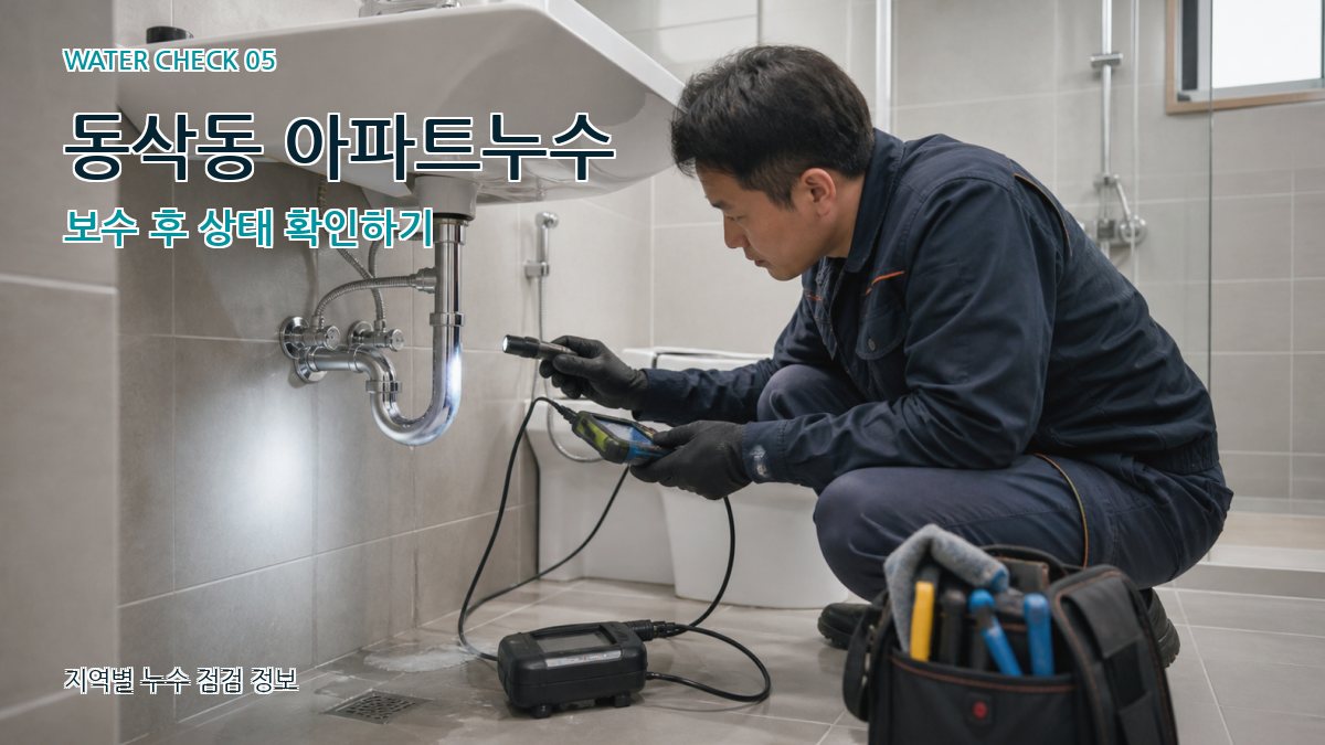 동삭동 누수공사 누수탐지 이미지