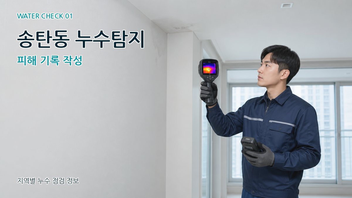 송탄동 아파트누수 누수탐지 이미지