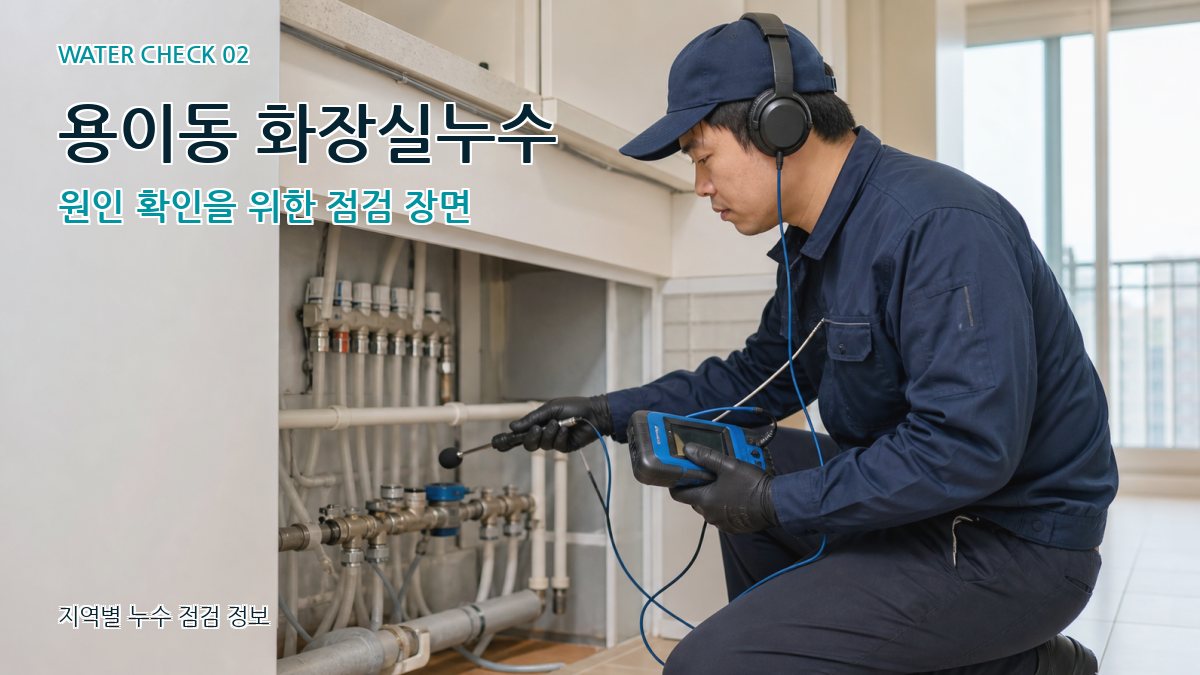 용이동 화장실누수 누수탐지 이미지