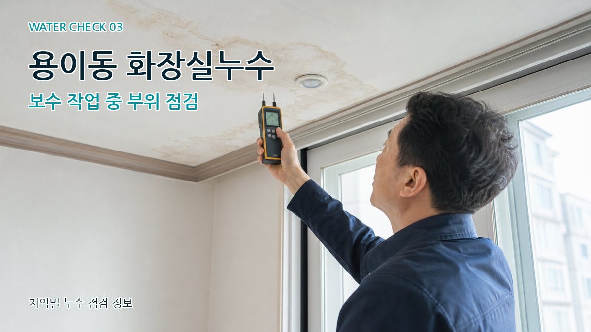 용이동 천장누수 누수탐지 이미지
