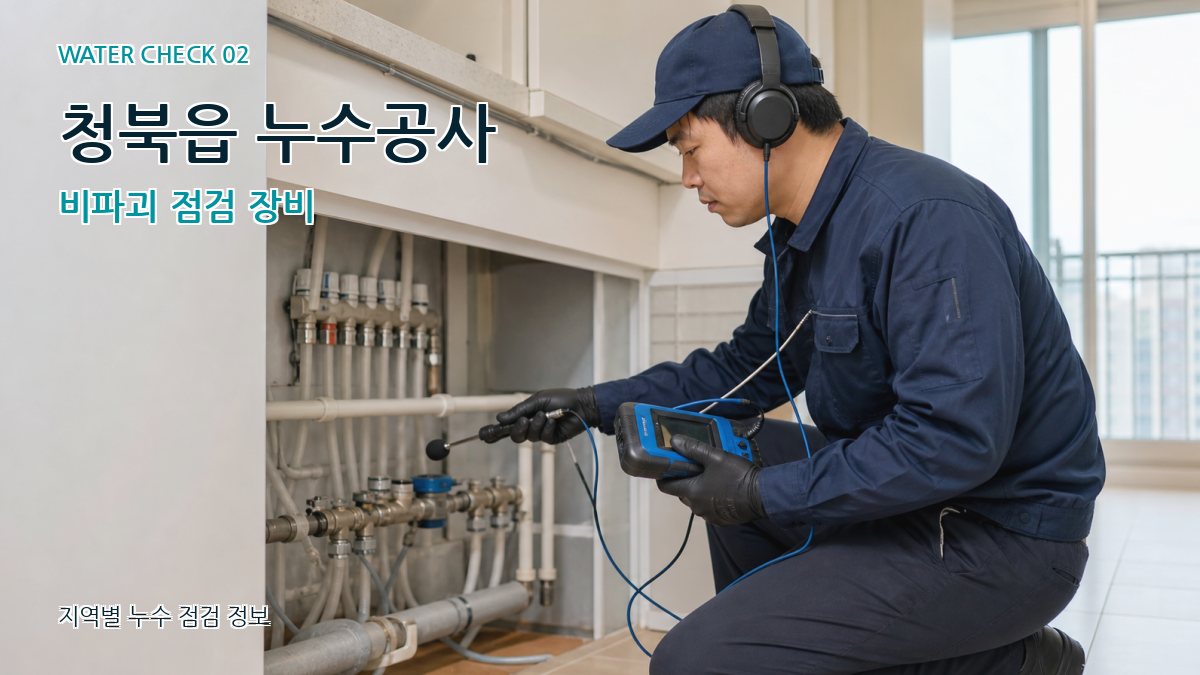 청북읍 화장실누수 누수탐지 이미지