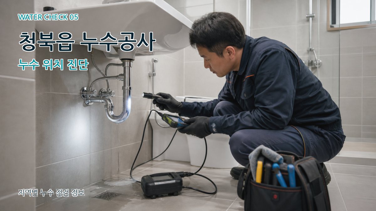 청북읍 누수공사 누수탐지 이미지