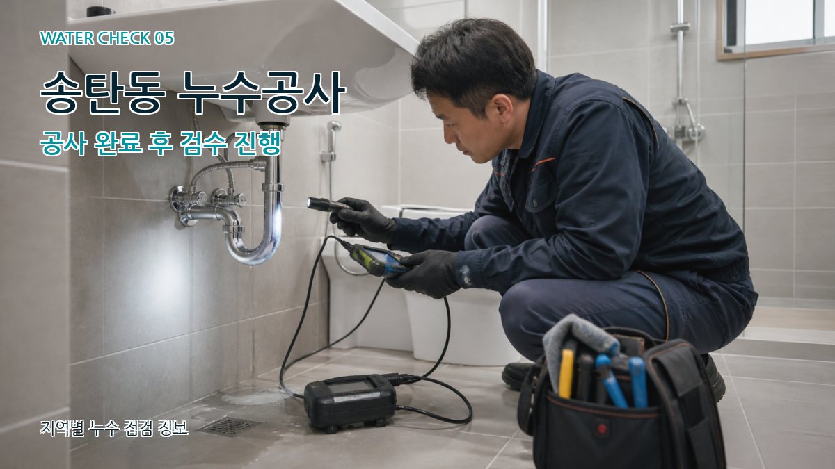 송탄동 누수공사 누수탐지 이미지