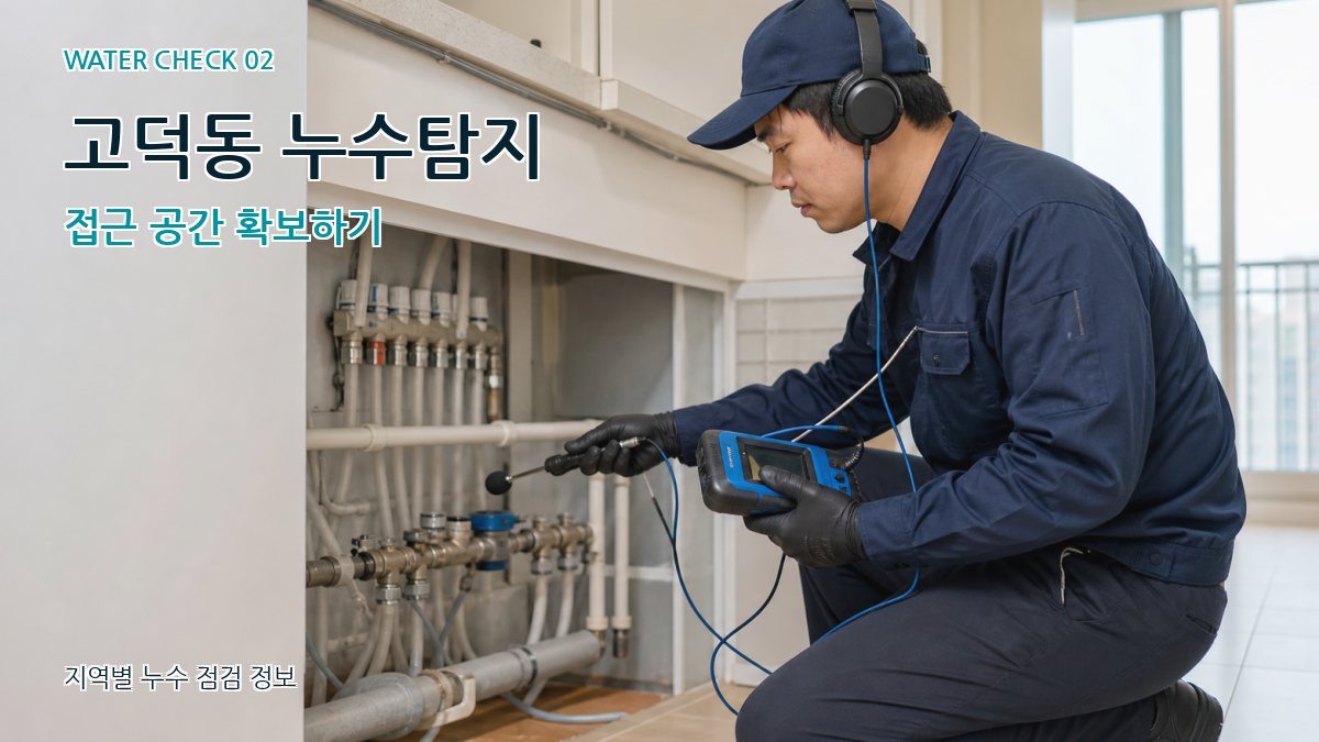 고덕동 화장실누수 누수탐지 이미지