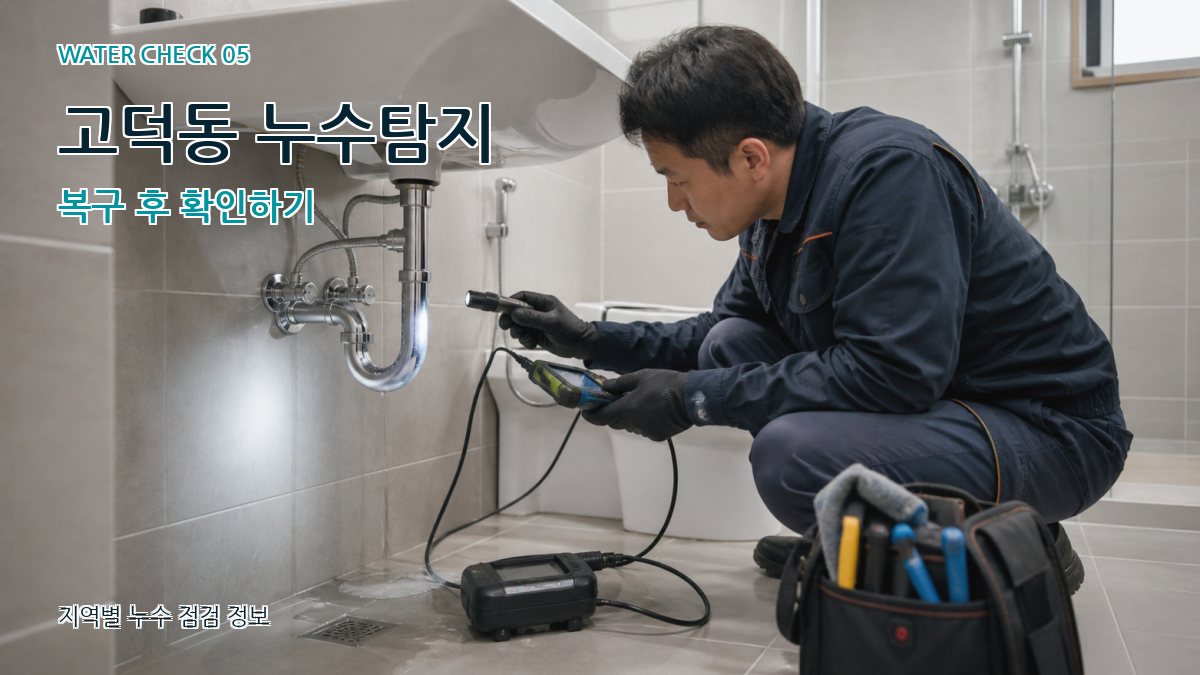 고덕동 누수공사 누수탐지 이미지