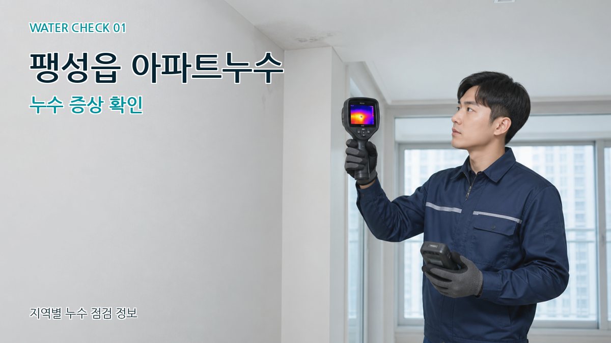 팽성읍 아파트누수 누수탐지 이미지