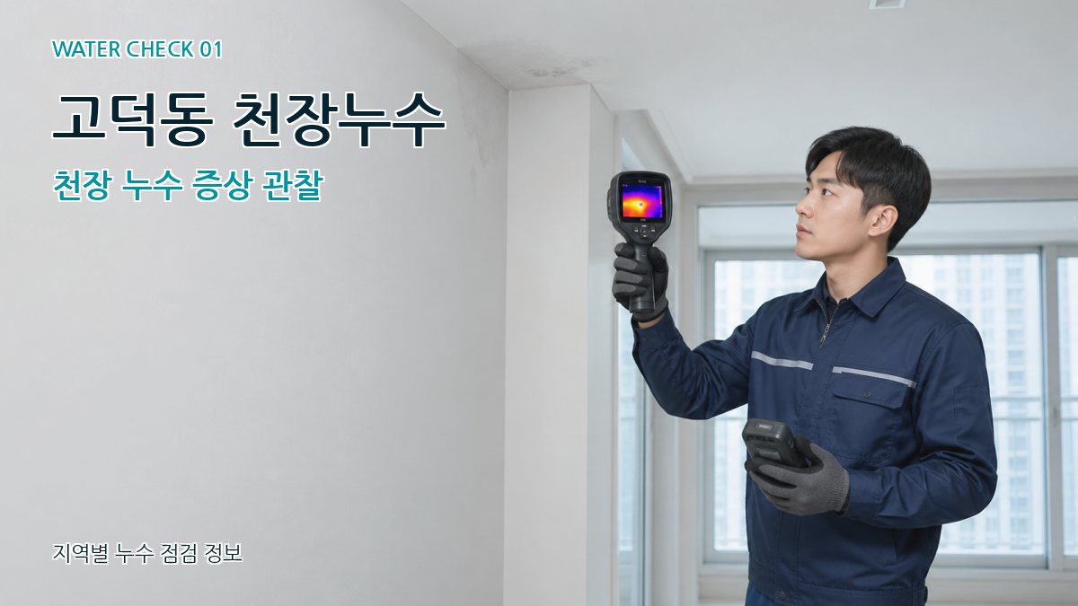 고덕동 아파트누수 누수탐지 이미지