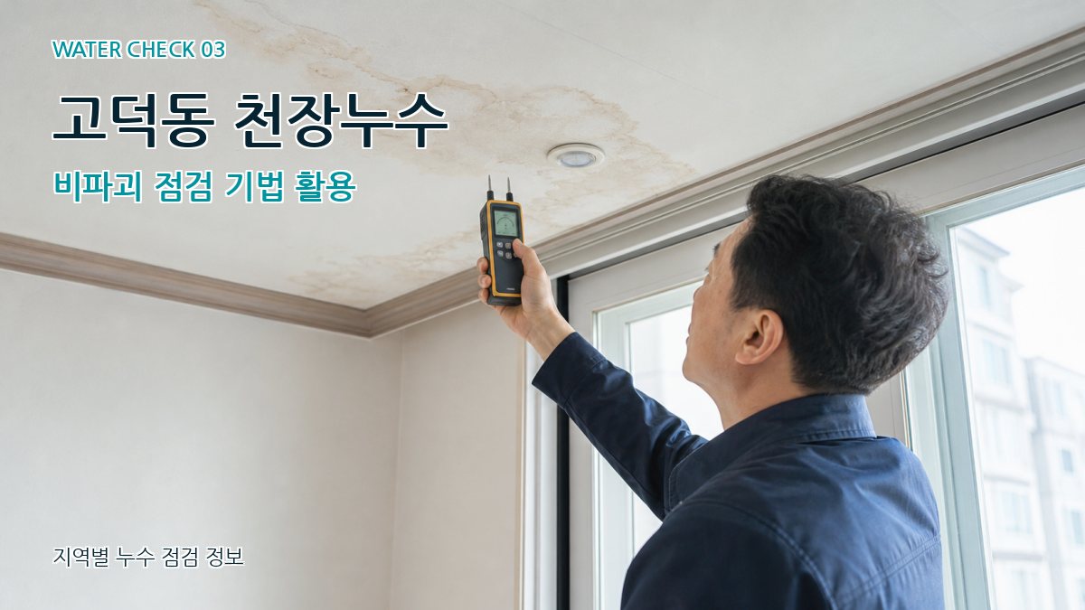고덕동 천장누수 누수탐지 이미지