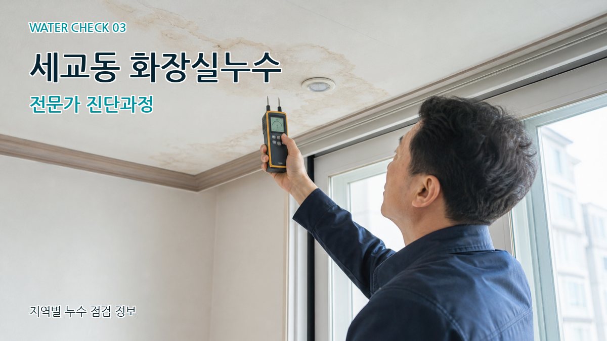 세교동 천장누수 누수탐지 이미지