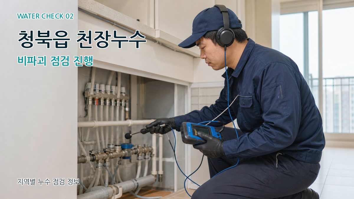 청북읍 화장실누수 누수탐지 이미지