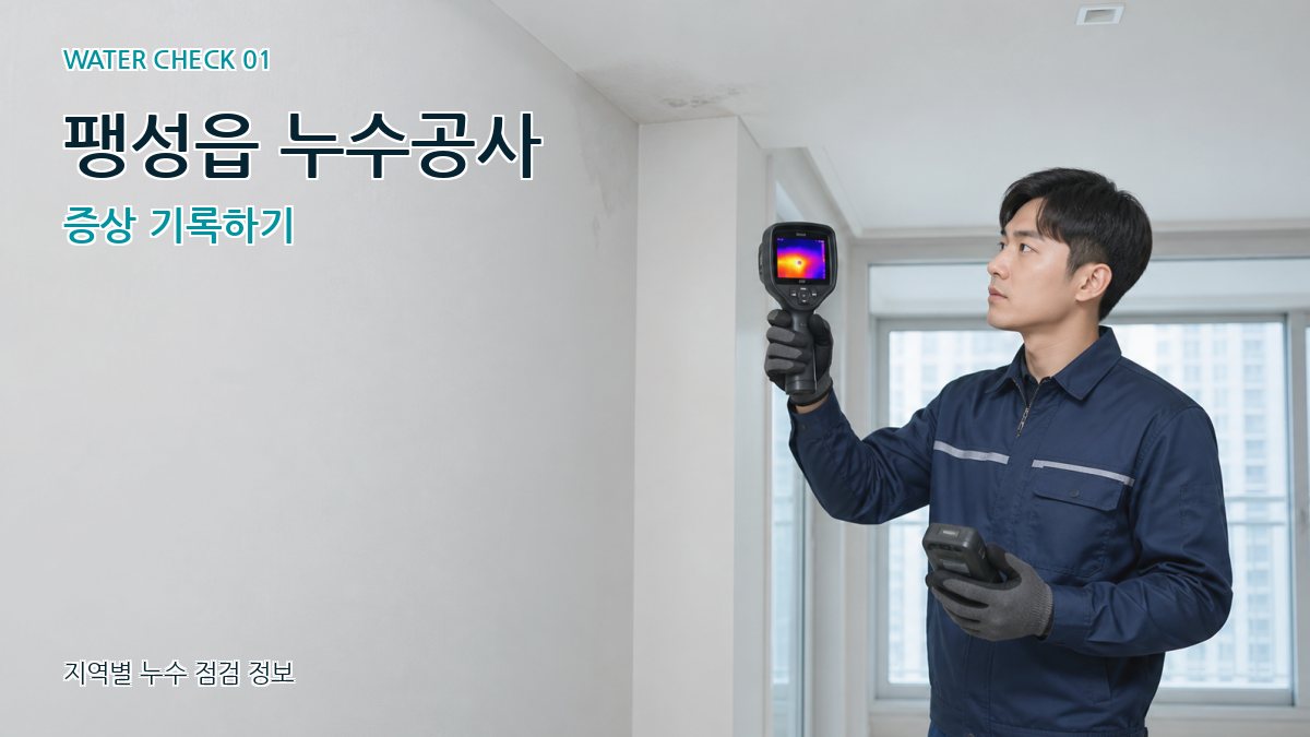 팽성읍 아파트누수 누수탐지 이미지
