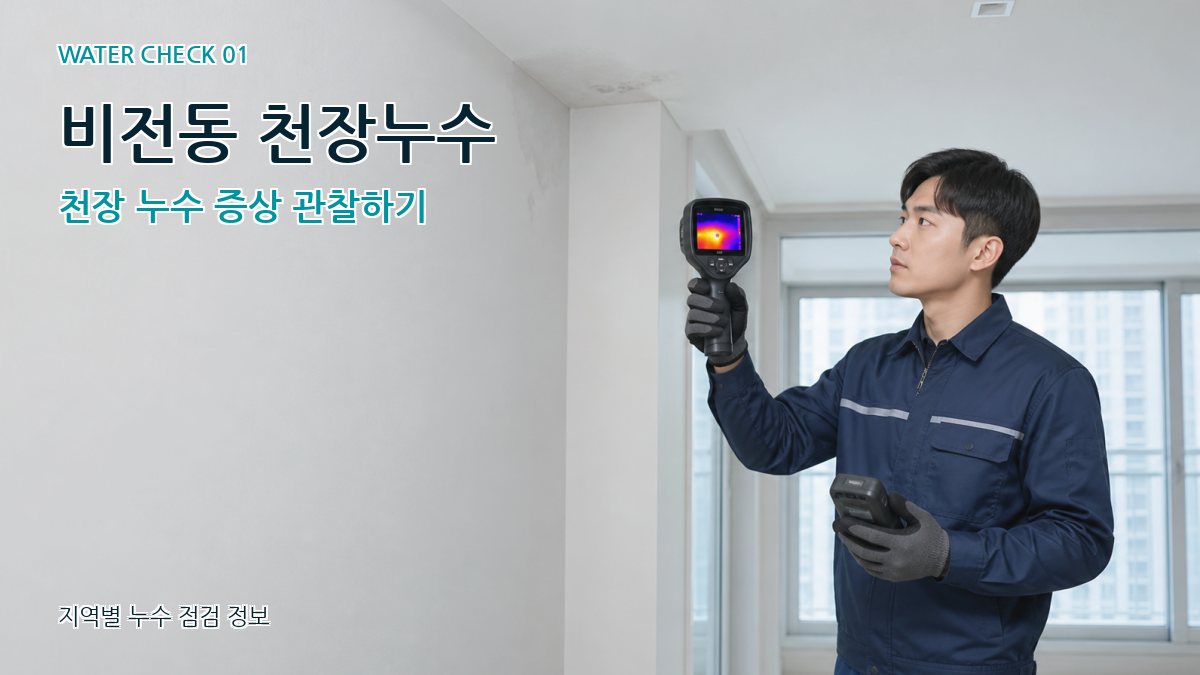 비전동 아파트누수 누수탐지 이미지