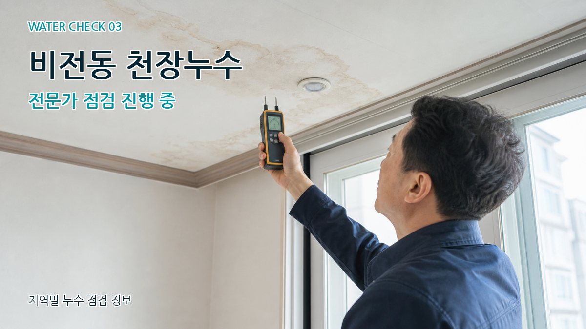 비전동 천장누수 누수탐지 이미지