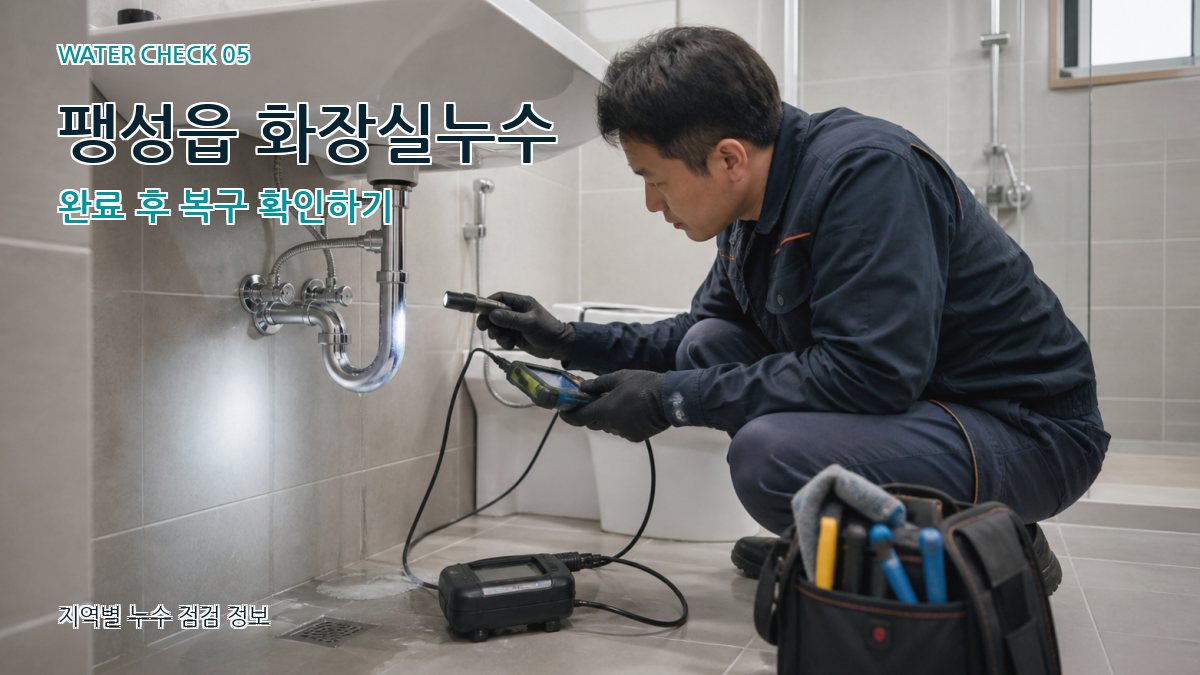 팽성읍 누수공사 누수탐지 이미지