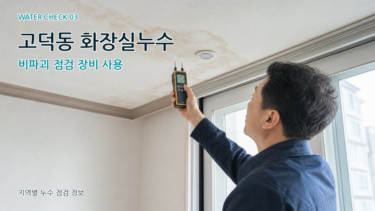 고덕동 천장누수 누수탐지 이미지