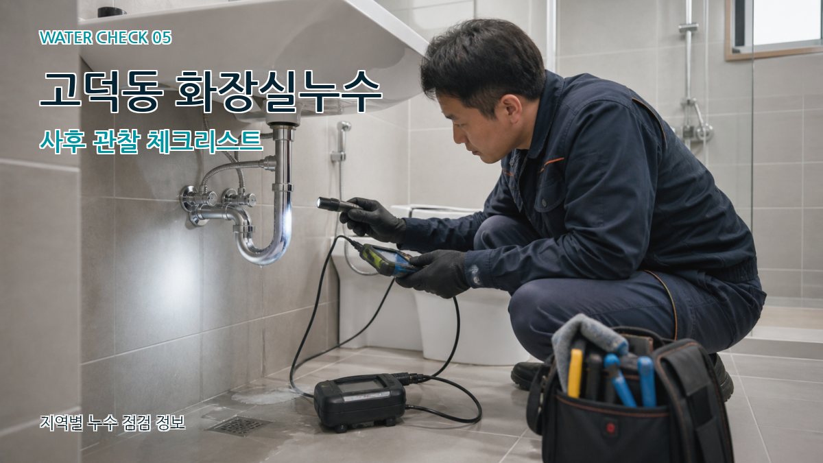 고덕동 누수공사 누수탐지 이미지
