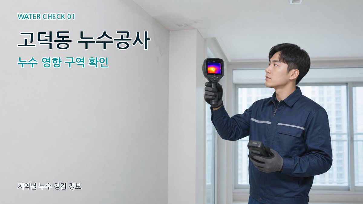 고덕동 아파트누수 누수탐지 이미지
