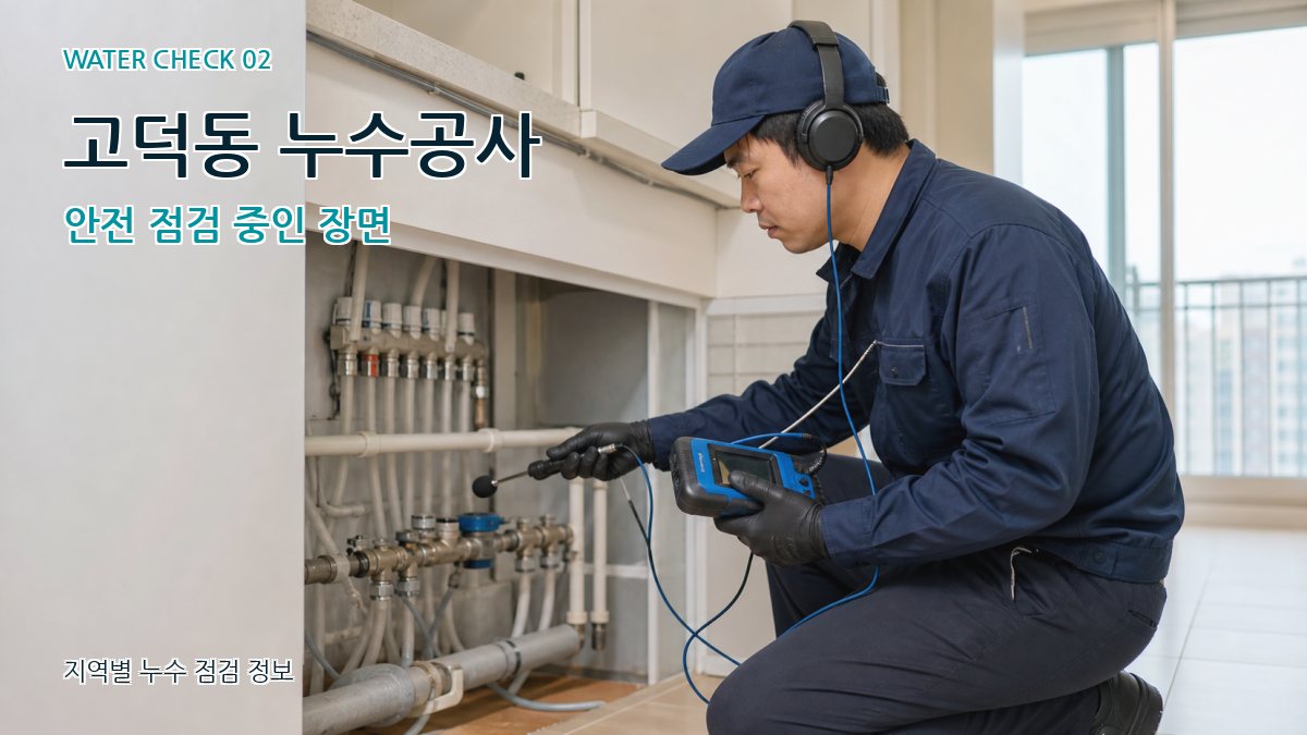 고덕동 화장실누수 누수탐지 이미지