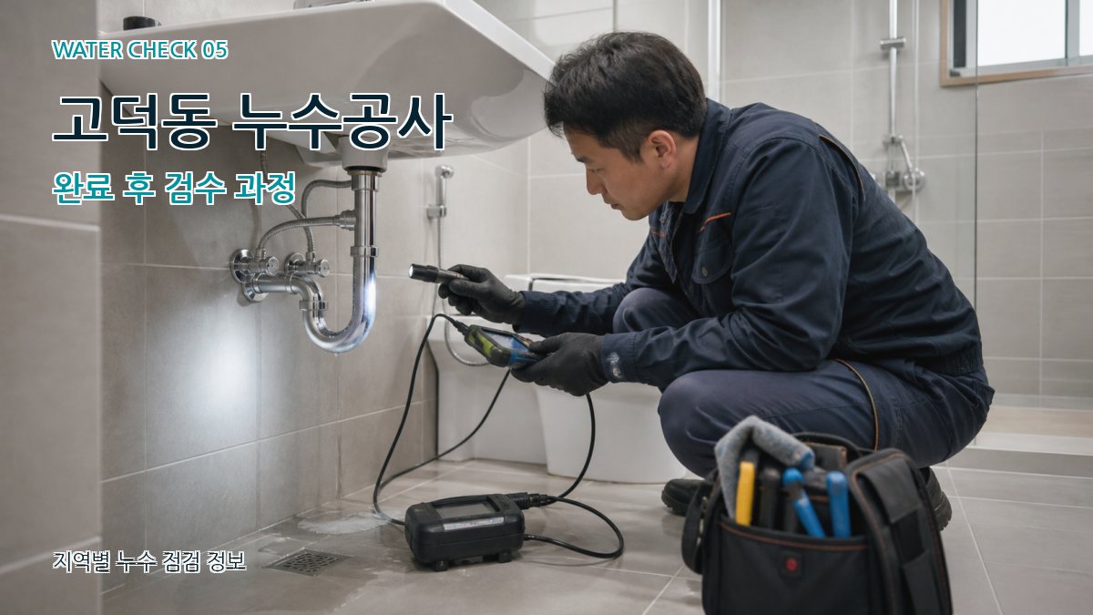 고덕동 누수공사 누수탐지 이미지